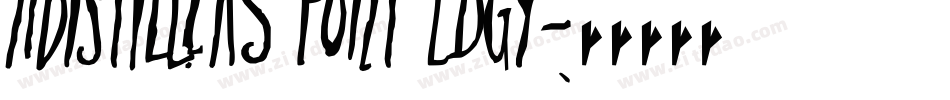 ADIstiLleRS Font Edgy字体转换